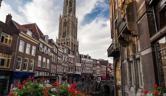 Dom Tower and Utrecht canal